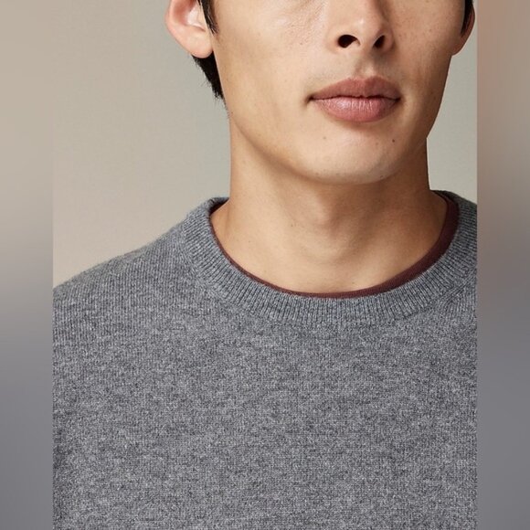 NWT Knit for J.Crew Mens classic cashmere crewneck sweater - Picture 2 of 9